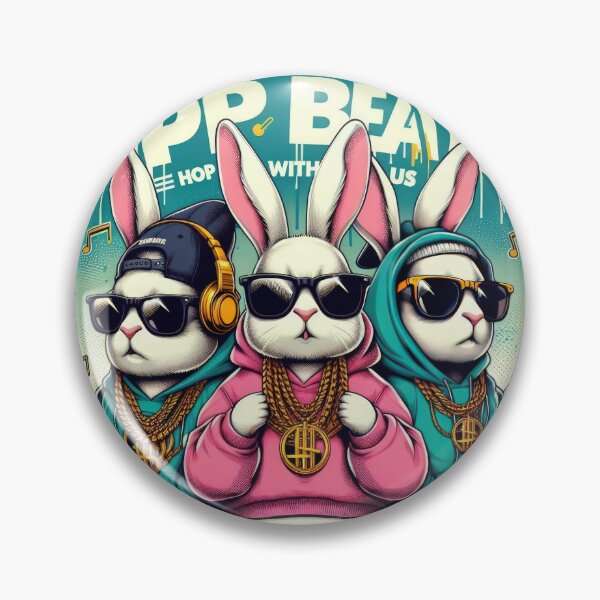 Item preview,  hip-hop bunnies Easter group Funny animals designed and sold by Expressions-Sel.