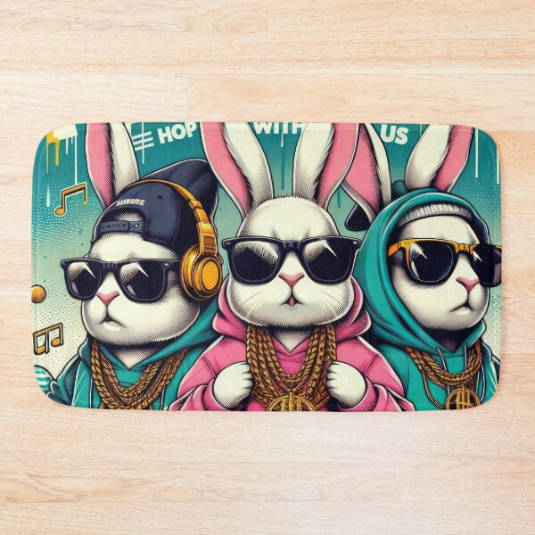 Item preview,  hip-hop bunnies Easter group Funny animals designed and sold by Expressions-Sel.