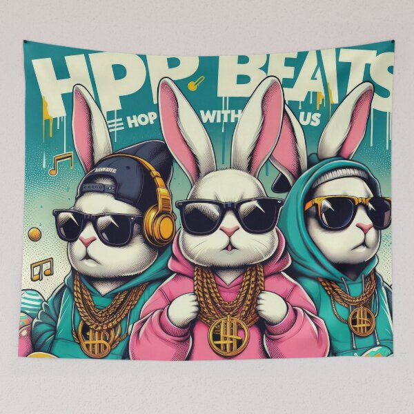 Item preview,  hip-hop bunnies Easter group Funny animals designed and sold by Expressions-Sel.
