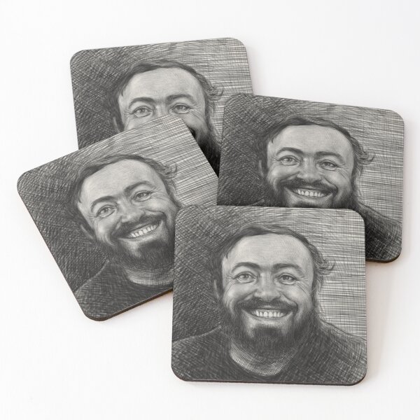 Item preview, Pencil sketch of Luciano Pavarotti designed and sold by maria0505.