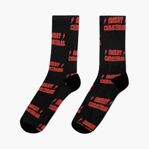 Artikelvorschau, Weihnachtskarte im AC/DC-Stil entworfen und verkauft von Rodney's Marketplace.
