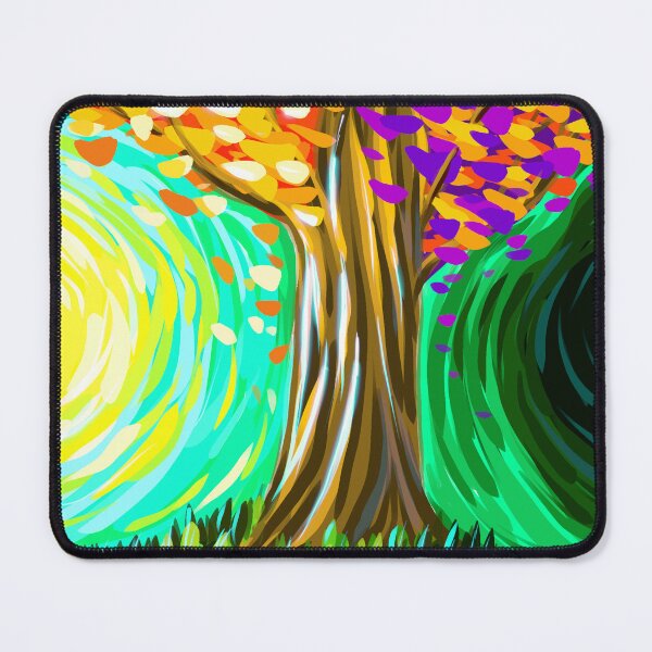 Item preview, Color Vortex Trees designed and sold by SheepTigerArt.