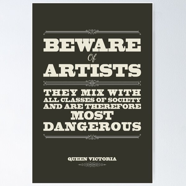 Item preview, Beware of Artists designed and sold by Tracie Andrews.
