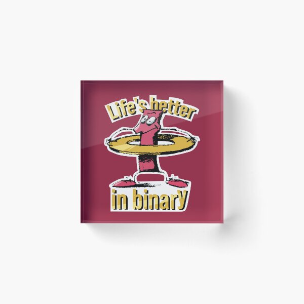 Item preview, Life's better in binary designed and sold by burbuja.