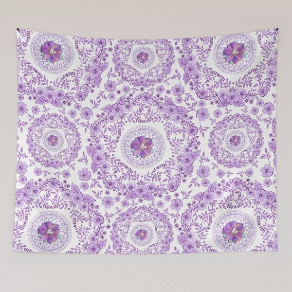 Aperçu de l'œuvre tous à l'origine peints à la main à l'aquarelle par la designer Patricia Shea. Célébration de la couleur de cette année Ultra Violet. créée et vendue par PatriciaSheaDesigns.