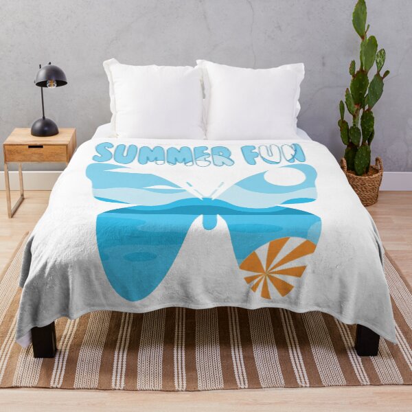 Item preview, Sky Blue Summer Butterfly Scene art designed and sold by TerScott.