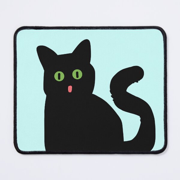 Item preview, black cat with tongue out  designed and sold by Lunasuxxx.