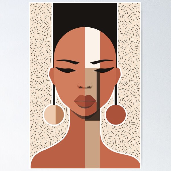 Item preview, Women portraits - #0025 Neutral Colours African Beauty designed and sold by larabu.