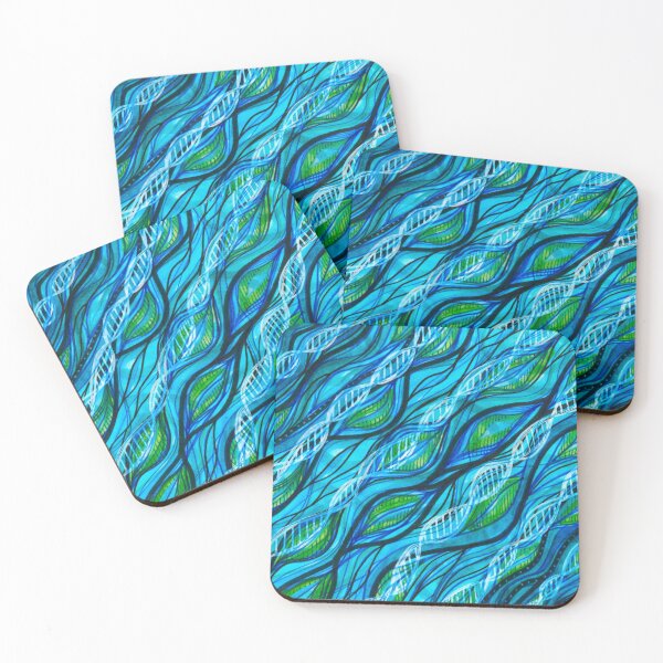 Item preview, Blue Deoxyribonucleic Flow designed and sold by artofkathleen.