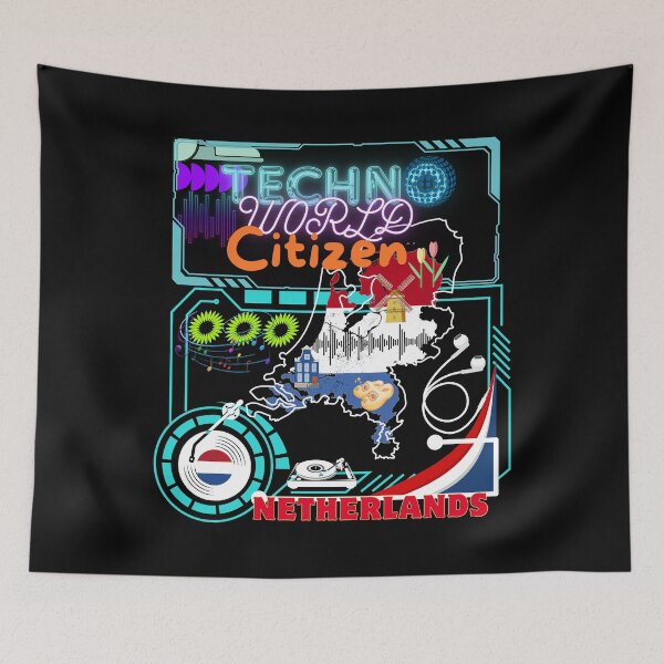 Item preview, Techno world citizen Netherlands designed and sold by MM-flight-art.
