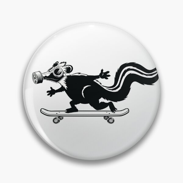 Item preview, Skate Skunk for dark background designed and sold by SeeMac.