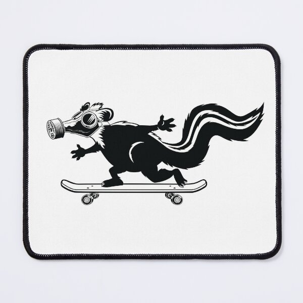 Item preview, Skate Skunk for dark background designed and sold by SeeMac.