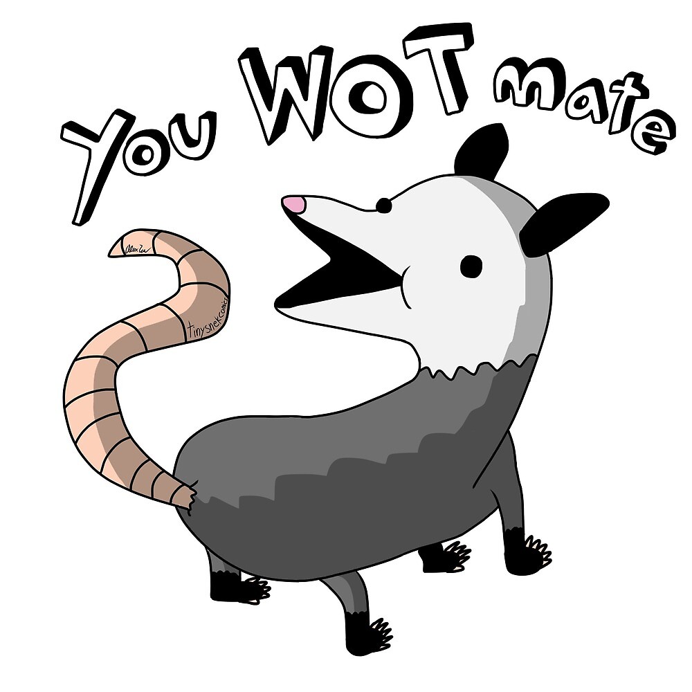 "You Wot Mate Tiny Snek Comics" by acohen110 Redbubble