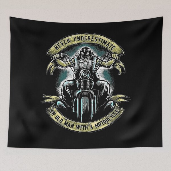 Item preview,  Never Underestimate An Old Man With A Motorcycle designed and sold by KayReilly.