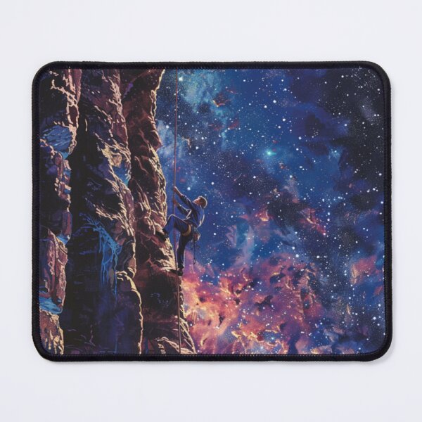 Item preview,  Climber tackling challenging route cosmic sky Active Outdoors Inspired Art designed and sold by CDC40.
