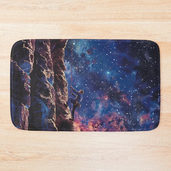 Item preview,  Climber tackling challenging route cosmic sky Active Outdoors Inspired Art designed and sold by CDC40.