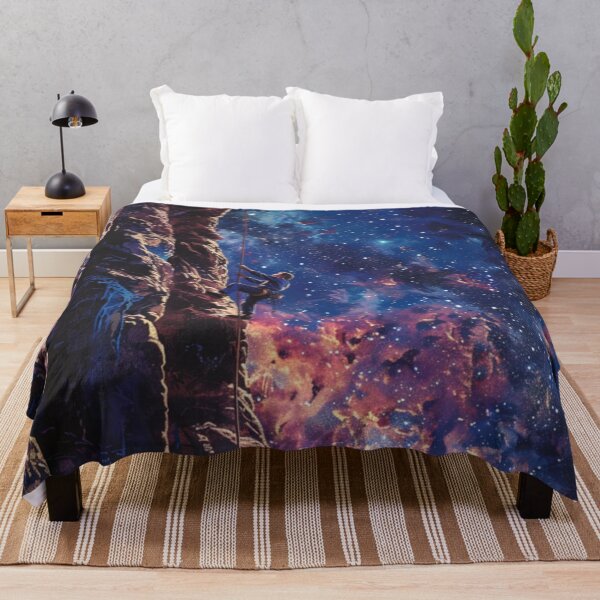 Item preview, Climber tackling challenging route cosmic sky Active Outdoors Inspired Art designed and sold by CDC40.