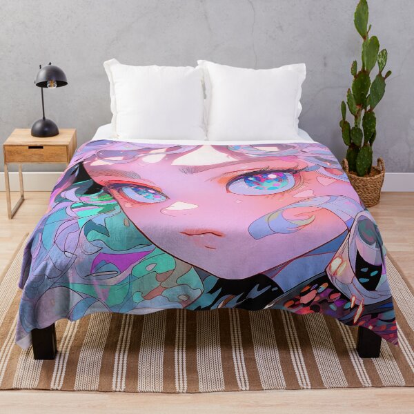 Item preview, Abstract Serene Pastel Glimmer Anime Girl designed and sold by bubblegoth.