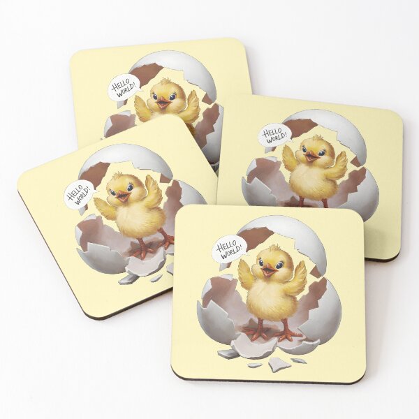Item preview, Hello World cute chicken chick adorable newborn designed and sold by VanillaBlueSky.