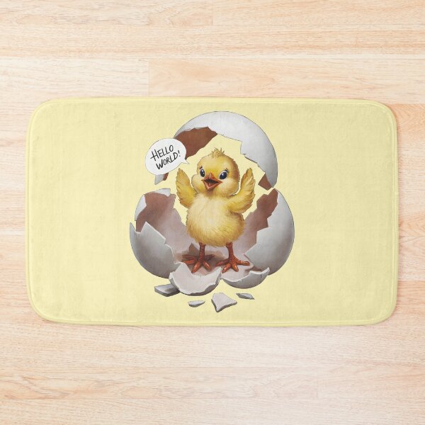 Item preview, Hello World cute chicken chick adorable newborn designed and sold by VanillaBlueSky.