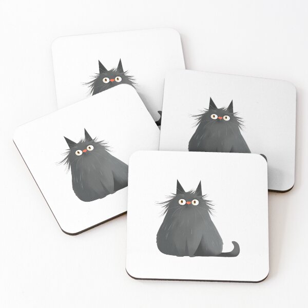 Item preview, 2D Cartoon Cat Cute Kitty Stickers, Logo, Illustration, Wall arts, Art Prints and More designed and sold by Kevin Lou.