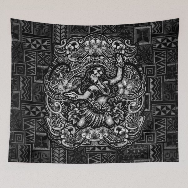 Item preview, Retro Tribal Hula Dancer Shirt Design 025 designed and sold by sunnthreads.