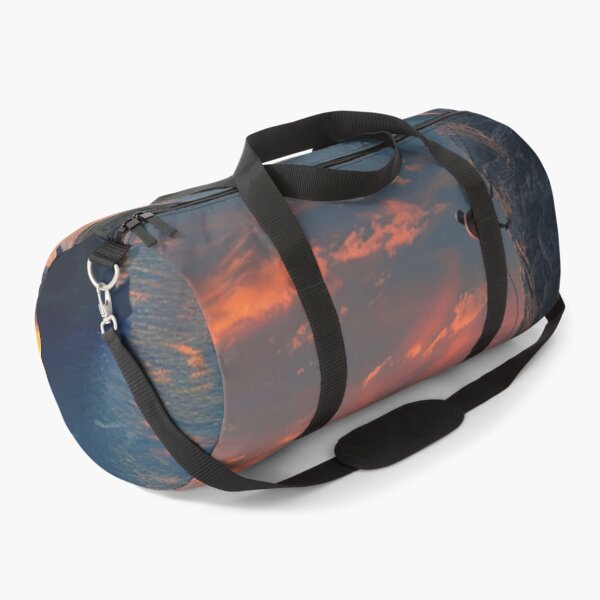 Item preview, Climber ascending rocky cliff dramatic sunset Active Outdoors Inspired Art designed and sold by CDC40.