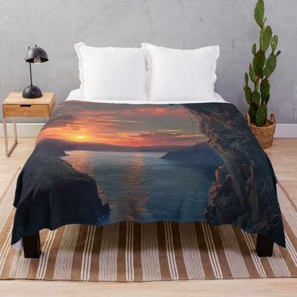 Item preview, Climber ascending rocky cliff dramatic sunset Active Outdoors Inspired Art designed and sold by CDC40.