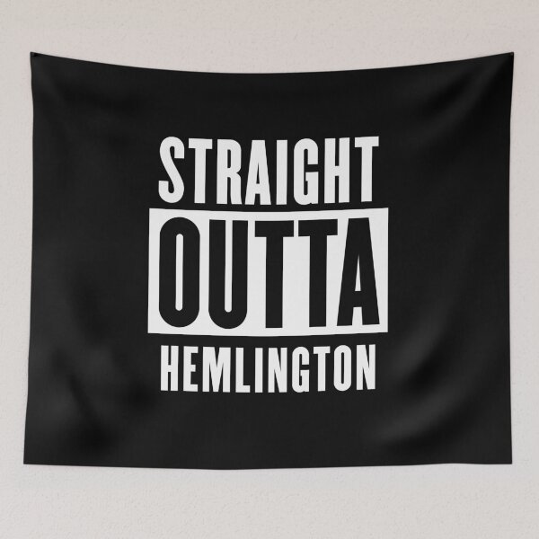 Item preview, Straight Outta Hemlington designed and sold by Logo-A-GoGo.