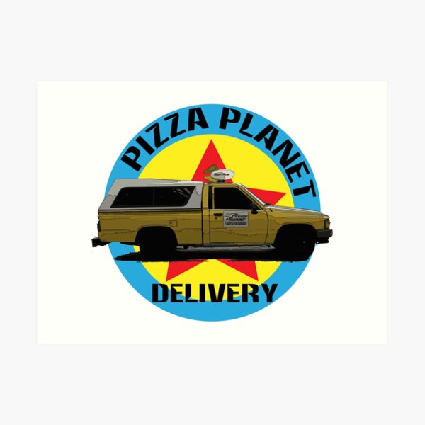 Pizza Delivery Art Prints Redbubble - pizza hut delivery truck roblox