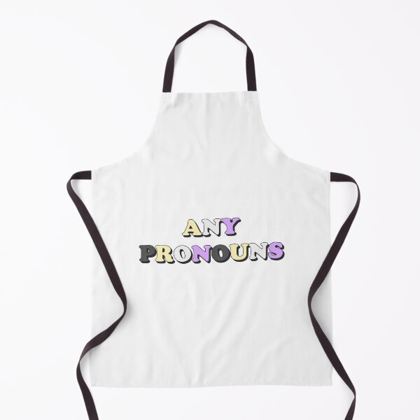 Item preview, any pronouns nonbinary pride flag pronouns designed and sold by wordswithfonts.