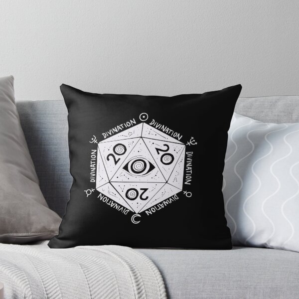 Item preview, D20 Vision: Dnd divination wizard dice (white) designed and sold by TheDoodlemancer.