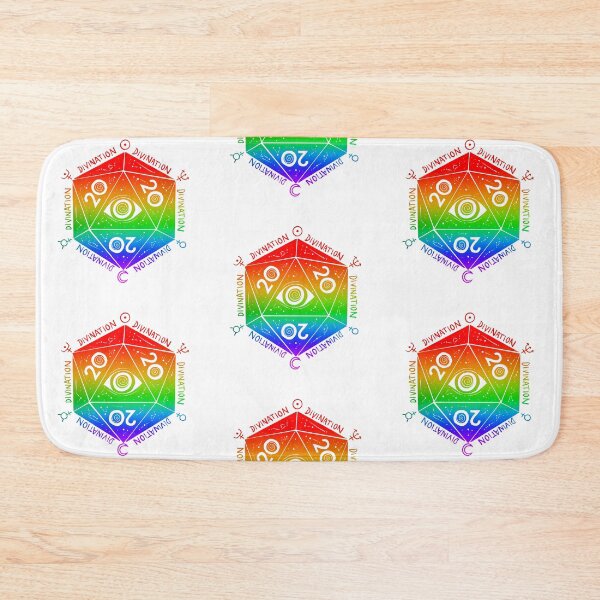 Item preview, D20 Vision: Dnd divination wizard dice (neon rainbow) designed and sold by TheDoodlemancer.