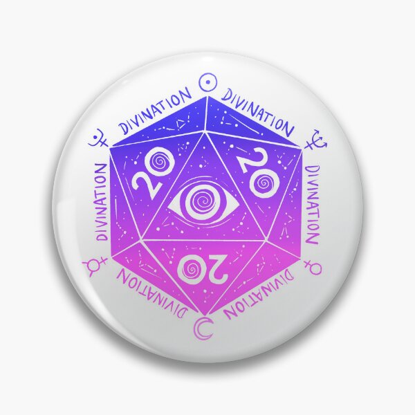 Artikelvorschau, D20 Vision: Dnd Wahrsagerwürfel (bi) entworfen und verkauft von TheDoodlemancer.