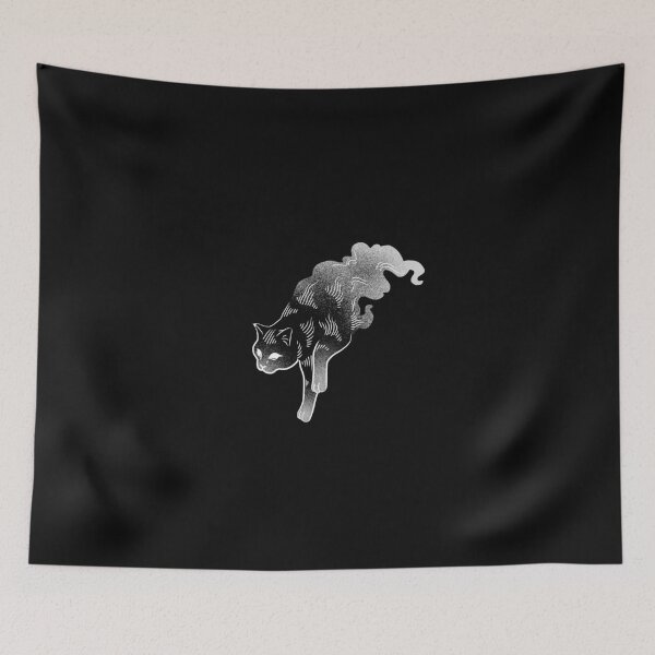 Item preview, Cloud Cat (Black Background) designed and sold by AveryDvill.