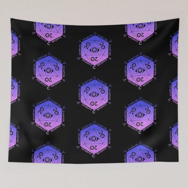 Item preview, D20 vision: divination wizard DnD dice (pastel bi) designed and sold by TheDoodlemancer.