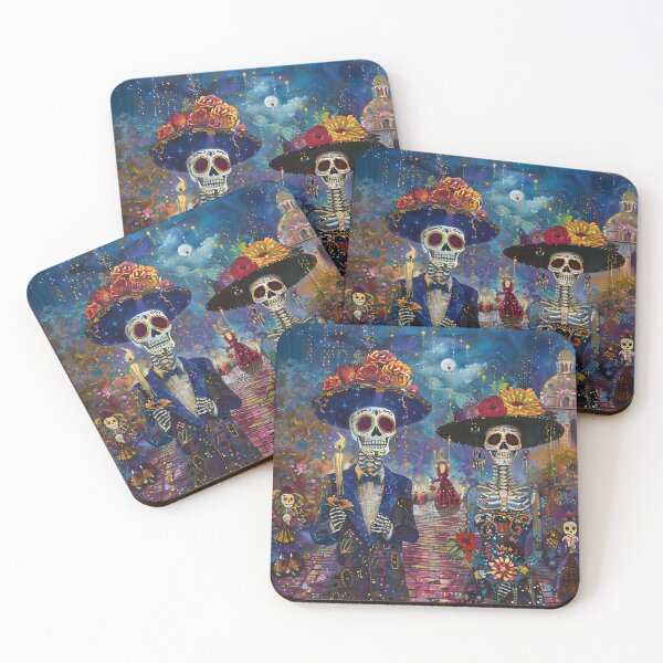 Item preview, Day of the Dead Cartoon Style Couple designed and sold by dcrc.