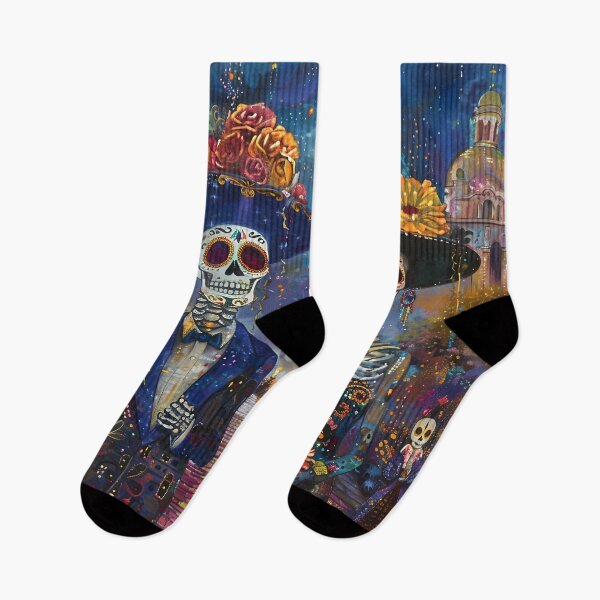 Item preview, Day of the Dead Cartoon Style Couple designed and sold by dcrc.