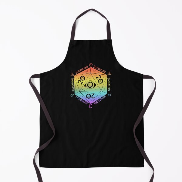 Item preview, D20 vision: divination wizard DnD dice (pastel rainbow) designed and sold by TheDoodlemancer.