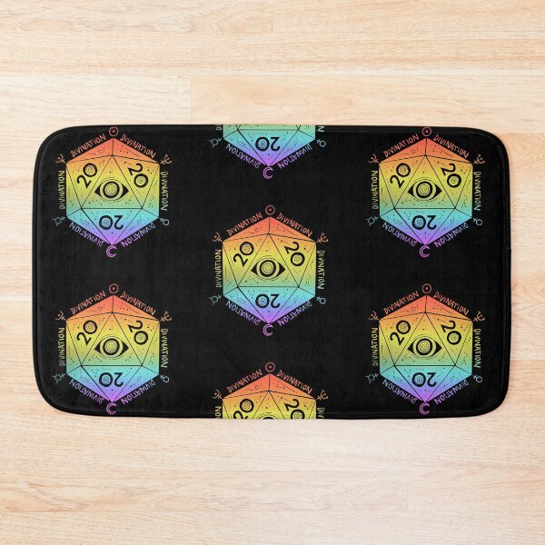 Item preview, D20 vision: divination wizard DnD dice (pastel rainbow) designed and sold by TheDoodlemancer.