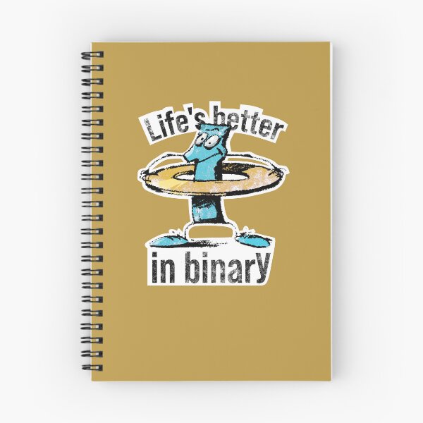 Item preview, Life's better in binary designed and sold by burbuja.