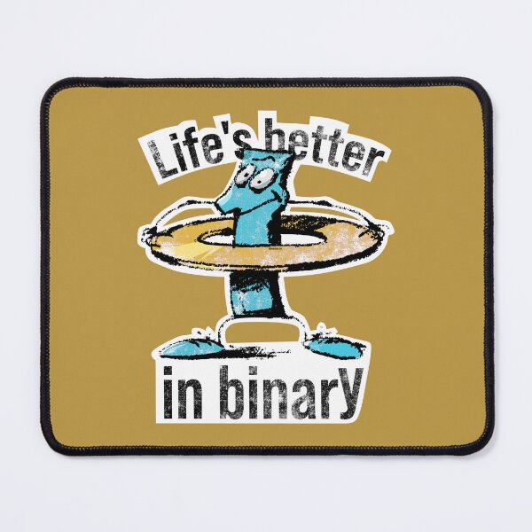 Item preview, Life's better in binary designed and sold by burbuja.