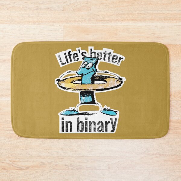 Item preview, Life's better in binary designed and sold by burbuja.
