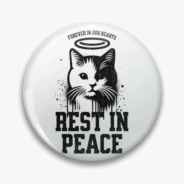 Item preview, Cat Memorial Rest In Piece designed and sold by NinniSilver.