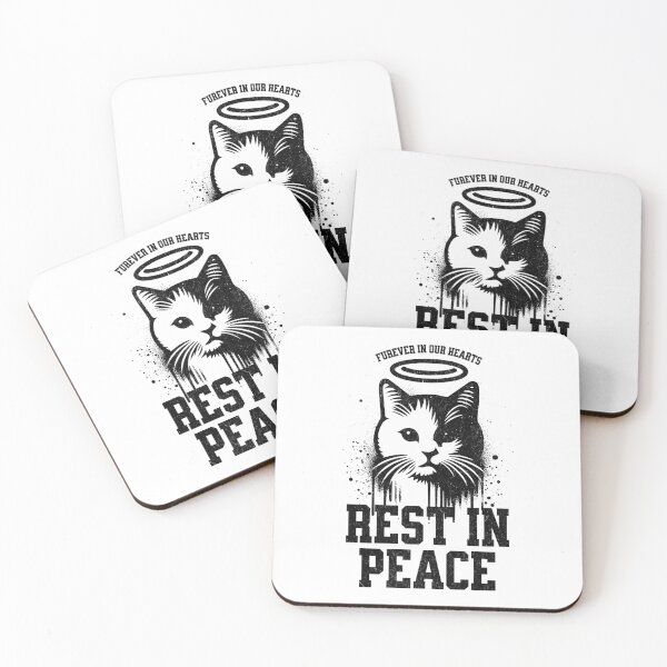 Item preview, Cat Memorial Rest In Piece designed and sold by NinniSilver.