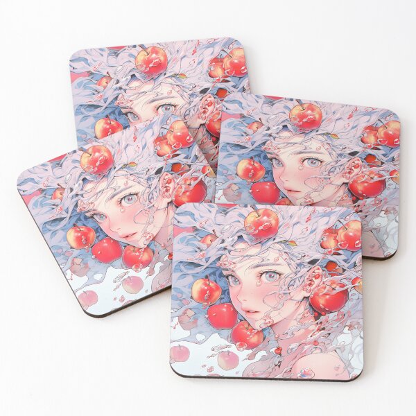 Item preview, Buoyant Crisp Apple Cascade Anime Girl designed and sold by bubblegoth.