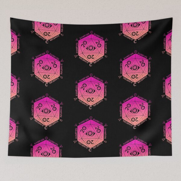 Item preview, D20 vision: divination wizard DnD dice (sunset) designed and sold by TheDoodlemancer.