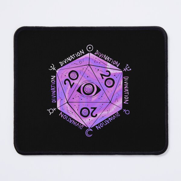 Item preview, D20 vision: divination wizard DnD dice (tie dye) designed and sold by TheDoodlemancer.