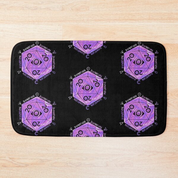 Item preview, D20 vision: divination wizard DnD dice (tie dye) designed and sold by TheDoodlemancer.