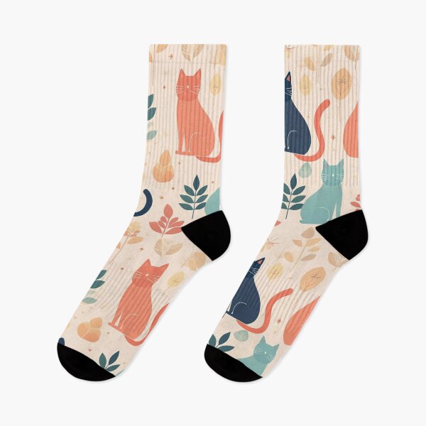 Item preview, Cute cats minimalist pattern for printing designed and sold by Artkitokri.